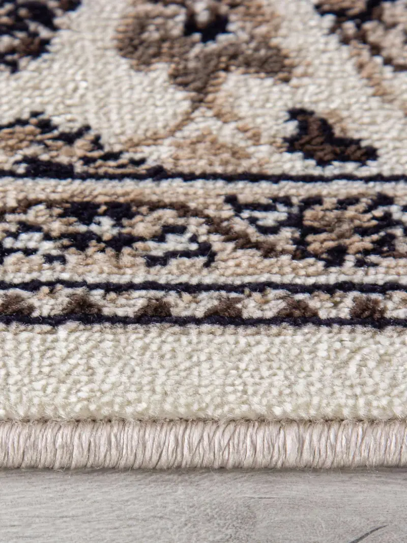 Ковер VALENCIA DELUXE d251 - CREAM-BROWN - Дорожка 1.2 на 25_preview_3
