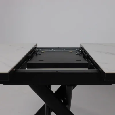 Стол LEONEL-130, раздвижной 130(165)х85, CALAKATTA ST CER/Черный_15