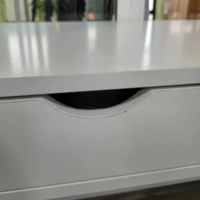 Стол письменный AGAT ECONOM, белый/белый металл, 1000*500*780_7