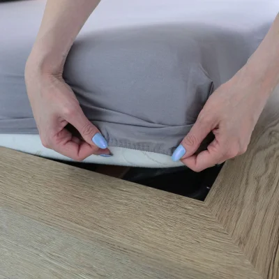 Простыня 220*240 см Стальной (поплин)_16