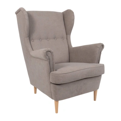 Кресло для отдыха Тойво Prince Taupe, бежевый (натуральные опоры) BY_1