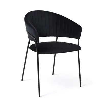 Стул AV 433, черный бархат H-75/черный фотография
