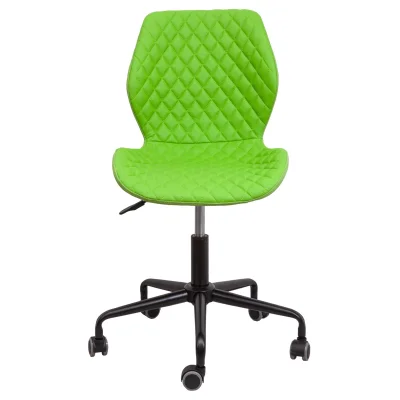 Кресло поворотное DELFIN, ECO/ткань, салатовый_4