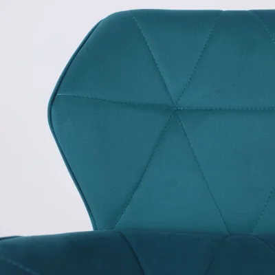 Кресло барное BERLIN GB, Velutto 20 бирюзовый велюр/черный_16