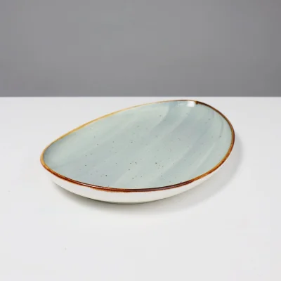 Блюдо VITAL, фарфор, мятный, 31*21,5*3,3см_2