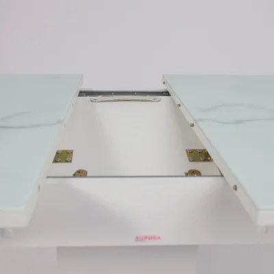 Стол КОРСИКА, фотопечать 1200(1515)*800, Мрамор белый 2/Белый матовый_16