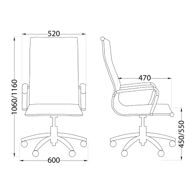 Кресло поворотное EVELIN, экокожа, белый_18