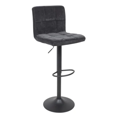 Стул барный LOGOS, черный шенилл Ote Canna 460/черный фотография