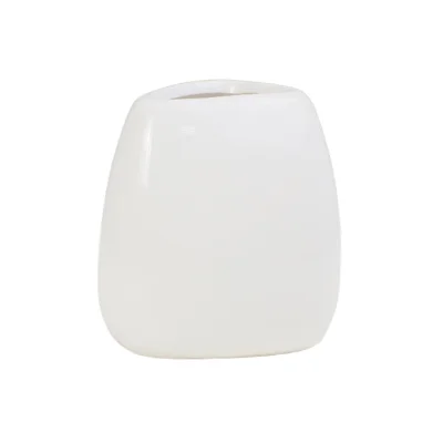Ваза керамическая GHOST, белый, 11,5*10,5*10,5см фотография