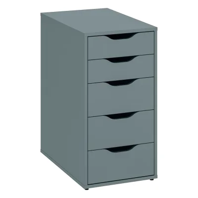 Стол письменный Ингар 2/55, дуб беленый / серо-бирюзовый_7