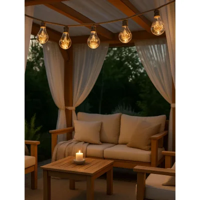 Светодиодная гирлянда AKS тип 2 ( Лампочки 10LED, 1.65м, 2АА )_7