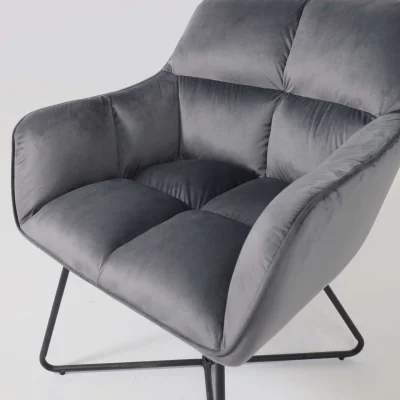 Кресло FLORIDA, темно-серый велюр HCJ-40/черный_14