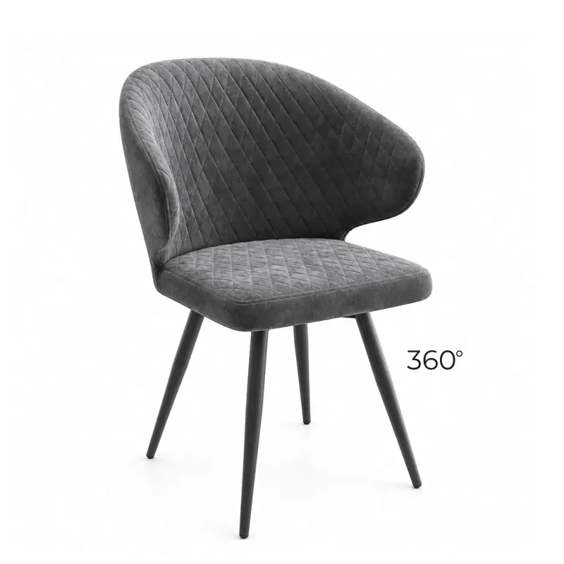 Стул ROB-R1 360, b28 ANTRACITE LUX\черный фотография