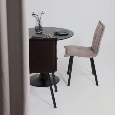 Кресло РУБИК U Velutto 24 темно-коричневый велюр/черный_7