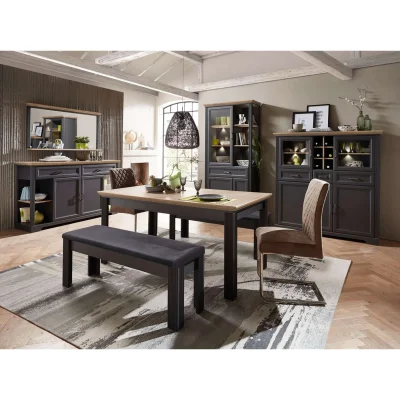 Н.м. "JASMIN" зеркало LUS, к.Графит+Дуб артизан/ф.Графит+Дуб артизан_3