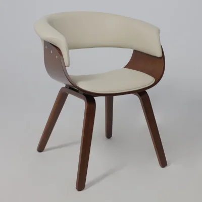 Кресло барное MODY, экокожа, кремовый/орех_14