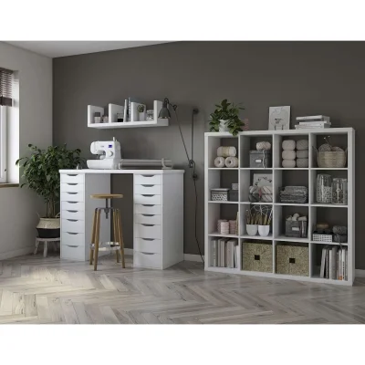 Стеллаж ФОРА 16  146х146х38см, белый_6