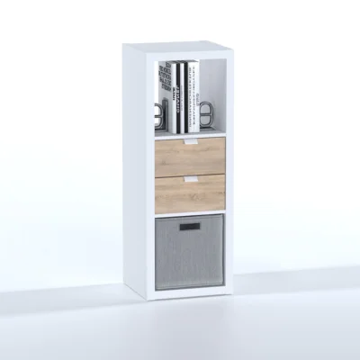 Стеллаж ФОРА 3  112х41х38см, белый_3