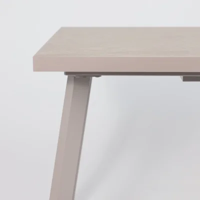 Стол BORG-120, раздвижной 120(160)х80, Бежевый камень-HPL/Капучино_11