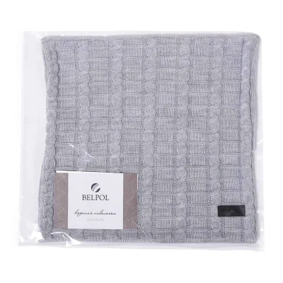 Наволочка вязаная "Косы" 40*40, цвет сумерки_3