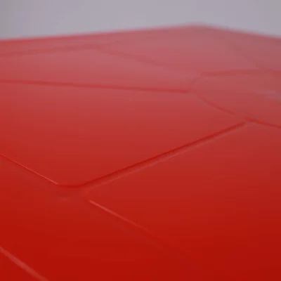 Стол квадратный (800*800*710)мм, красный, РФ_6