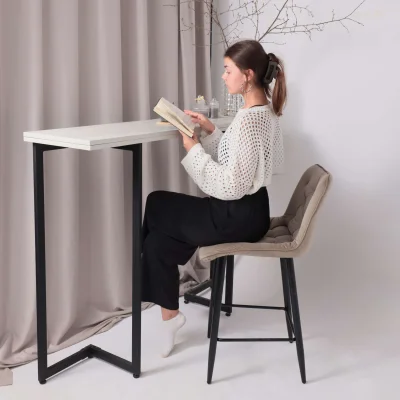 Стул барный VITO, бежевый велюр HLR-08/черный_3