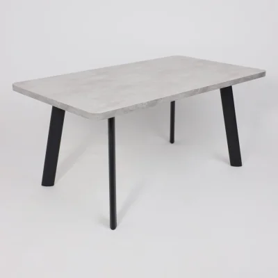 Стол LEON LUX RADIAL-160, раздвижной 160(205)х90, Серый сланец/Чёрный_7