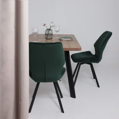 Стол LEON LUX RADIAL-180, раздвижной 180(240)х95, Дуб Веллингтон/Чёрный_3