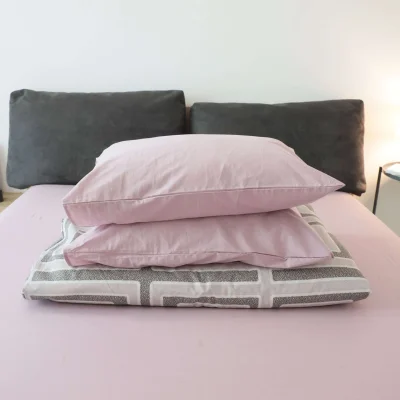 Простыня 150*215 см Дымчатая роза IM0705 (поплин)_2