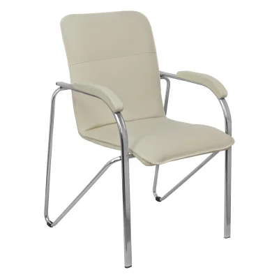 Кресло SAMBA AKS-1 Pegasso крем, мягкие подлокотники фотография