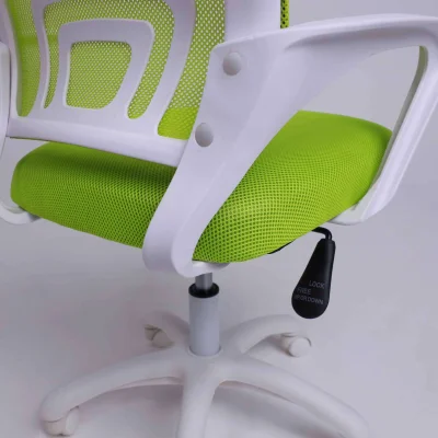 Кресло поворотное RICCI NEW, WHITE (салатовый)_9