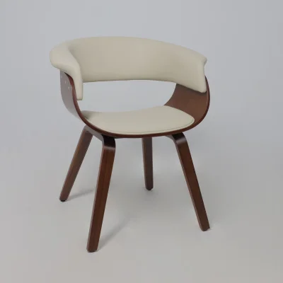 Кресло барное MODY, экокожа, кремовый/орех_20