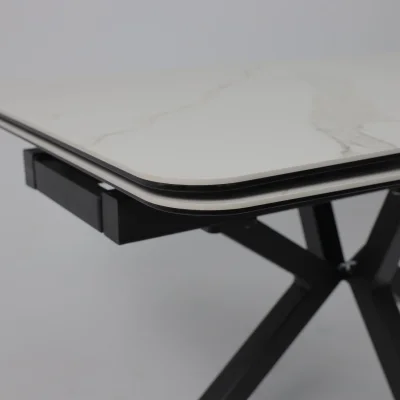 Стол РЕЙН NEW,керамика 0 кат. 1200(1840)*800, Камень белый Greys White/Черный матовый_11