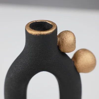 Ваза керамическая MACY, черный, 9,5*8,5*20,5см_4