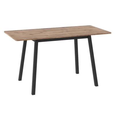 Стол TIRK RADIAL-110, раздвижной 110(142)х70, Дуб Веллингтон/Чёрный_2