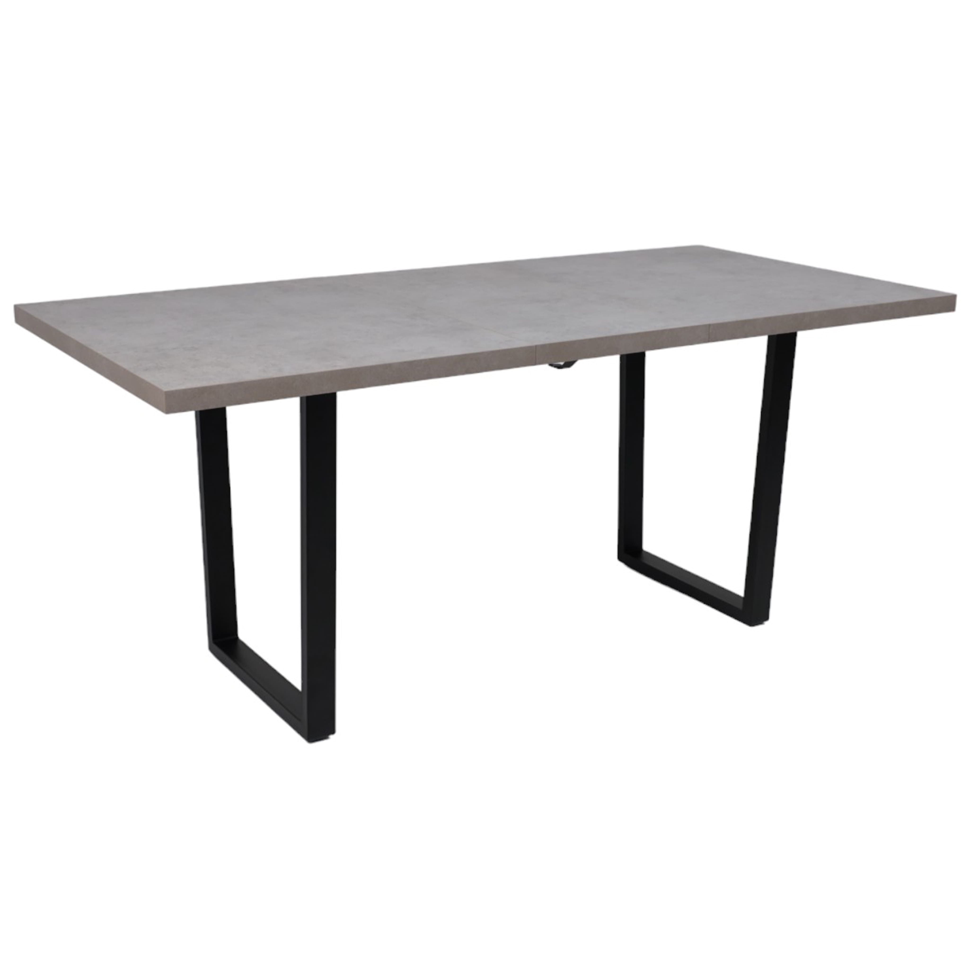 Стол FIT 120 раздвижной, 1200(1600)*800, Бетон светлый/Черный_preview_13