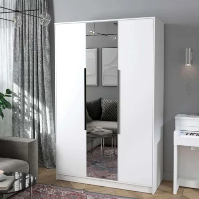 Шкаф КОНЦЕПТ КТ-Ш3(з), к.Белый/ф.Белый  (В2128хШ1360хГ547мм)_2