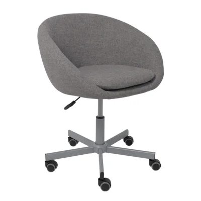 Кресло поворотное ELENA, ткань, серый фотография