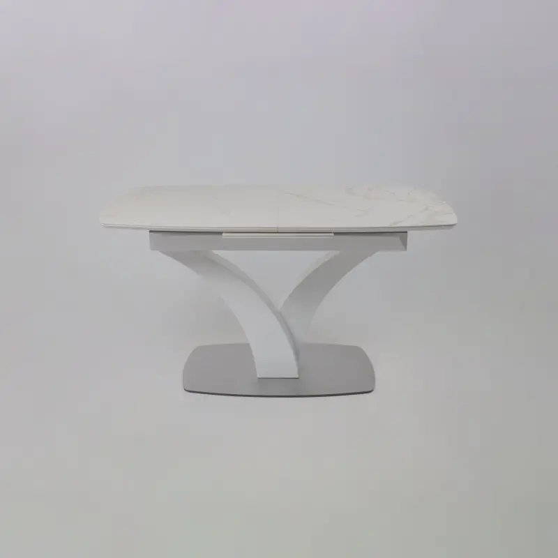 Стол НОТР ДАМ MODERNE, керамика 2 кат. 1400(1800)*850, Камень белый Calacata vagli/Белый Муар_preview_21