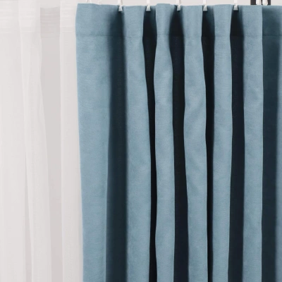 Штора "Канвас" 2х2,7м  на ленте, цвет светлая джинса (арт.906-114) фотография