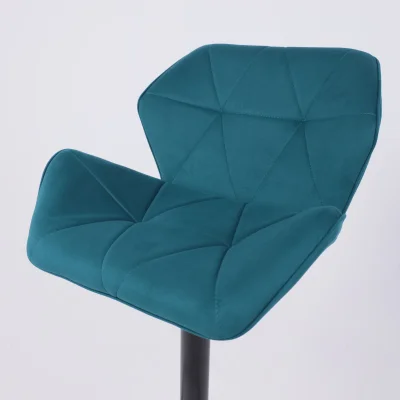 Кресло барное BERLIN GB, Velutto 20 бирюзовый велюр/черный_19