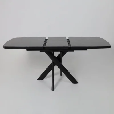 Стол LEONEL-130, раздвижной 130(165)х85, STONE BLACK ST CER/Черный_21