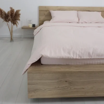 Простыня 200*220см Топлёное молоко, премиум  сатин-страйп_10