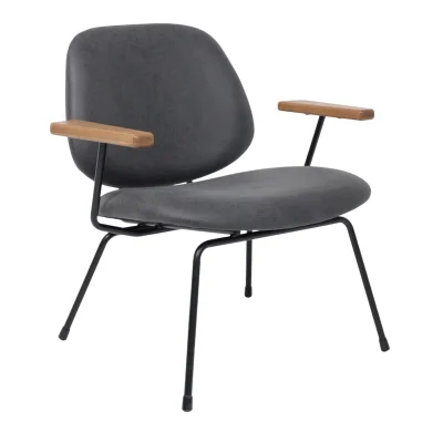 Кресло RUDO, экокожа винтажный черный WATUSI 16/черный фотография