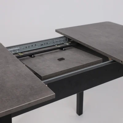 Стол TIRK RADIAL-94, раздвижной 94(126)х64, Дымчатая керамика/Чёрный_13