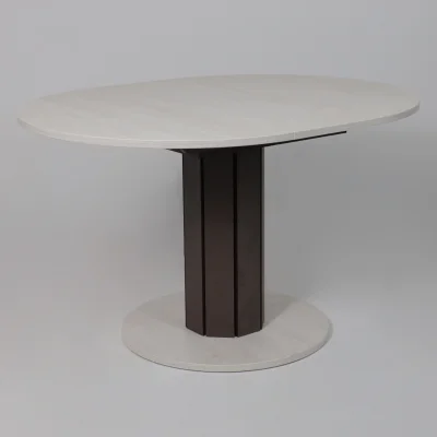 Стол раздвижной на опоре ONTARIO,1000(1300)*760*1000, (сосна каньон/коричневый)_14