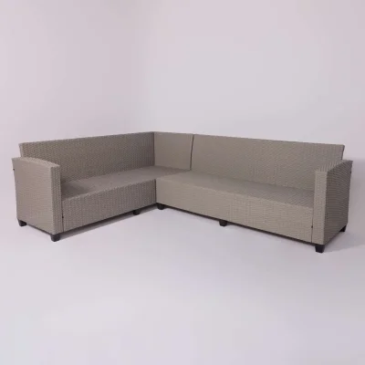 Комплект садовой мебели ROSEWOOD (диван 2шт, стол 1шт), серый_28