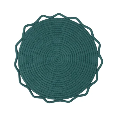 Подставка сервировочная SERVIVA, круглая, темно-зеленый, 38см фотография