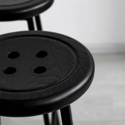 Стул полубарный BUTTON-65 черный/черный_7