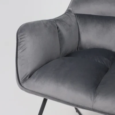 Кресло FLORIDA, темно-серый велюр HCJ-40/черный_13